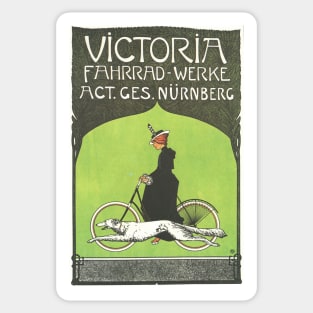 Victoria Fahrrad-Werke - Vintage Bicycle Poster from 1910 Sticker